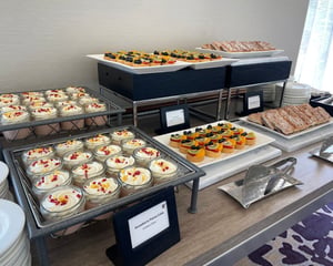 F&B buffet for attendees
