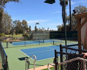 Pickleball courts outside