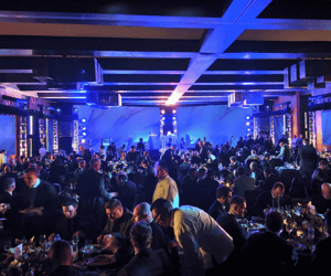 group of attendees at an awards gala