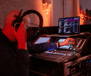 corporate event production company during a conference