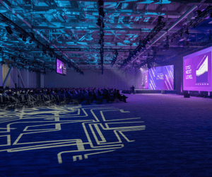general session lighting during a conference