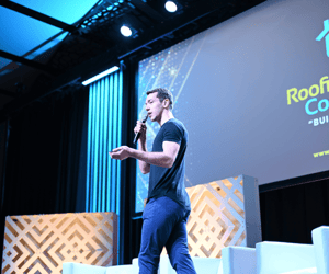 keynote speaker giving a speech during a conference