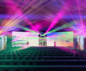 special effects from a corporate event production company