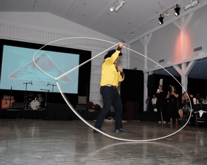 entertainment at a dinner event in Nashville roping