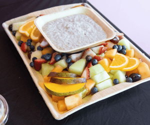 yogurt dip at a franchise convention in vegas