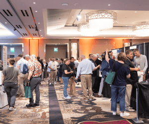 trade show at a franchise convention