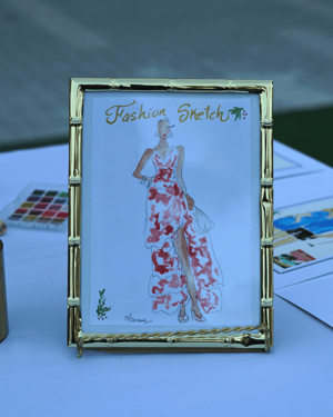 painting of an attendee