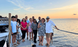 attendees in key largo on a franchise incentive trip